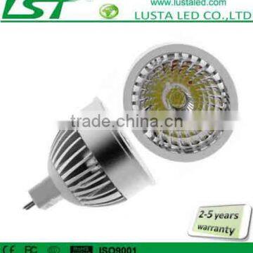 5W LED Spotlights COB, Anti-glare Lens Design, 90-100lm/W, 3 Years Warranty,LED Spotlight 5W MR16