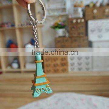 Eiffel Tower Shped Keychain, Promotional Resin Key Chain