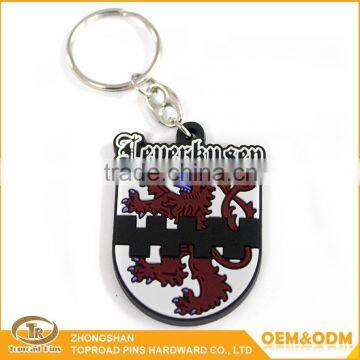 China wholesale cheap zinc alloy keyring custom soft pvc keychain single side keyring silicon keychain