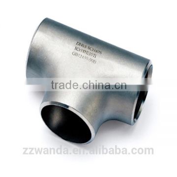 X65 Butt Welded pipe fitting names and parts Barred Tee