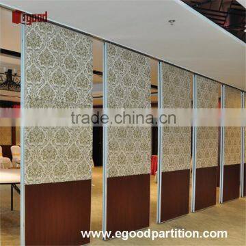 Sound insulating movable walls operable panel