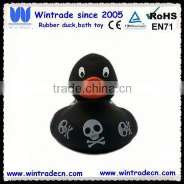 Black skull rubber duck