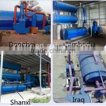 Factory directly sale 10%off waste tire waste plastic pyrolysis machinery