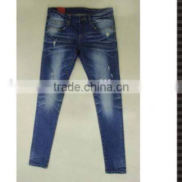 Casual Ladies Jeans Top Design With Heavy Monkey Wash photo-2