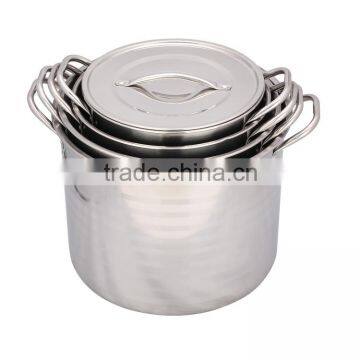 8pcs Stainless Steel Kitchenware Set High Pot Soup Pot Stock Pot photo-2