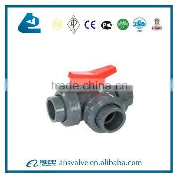 Handle PVC 3 Way Ball Valve photo-2