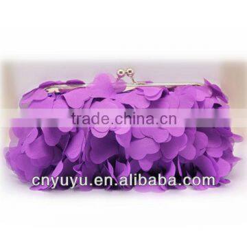 Chiffon clutch purse, ladies evening clutch bag