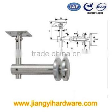 2015 SUS 304 adjustable handrail bracket with flat plate for sqaure tube