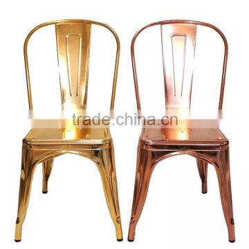 Cheap Metal Furniture Stackable Bar Bistro Steel Chairs China Factory