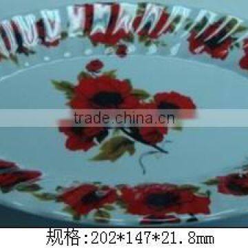 Melamine nice design food serving plate