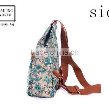 Beautiful Newest Design Canvas School Backpack for Teenage Girls photo-2