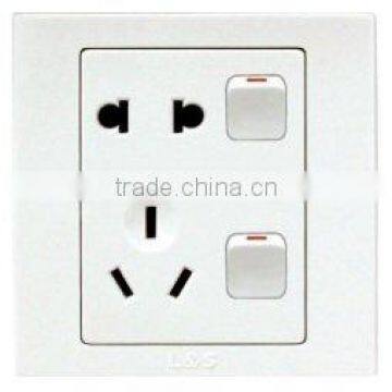 10A 250V, 2/3 Pin 1 Way 2 Switched Socket Outlet/wall socket