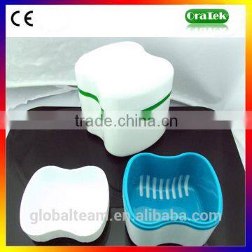 Plastic Dental Retainer Case Denture Holder Box Food Grade PP Europe Style CE Approved GT0079D