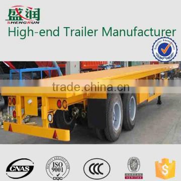 china factory sales 2 axle 20ft container trailer flatbed trailer