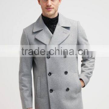 2016 OEM Design High Quality Men Custom Made Wool Coat photo-4