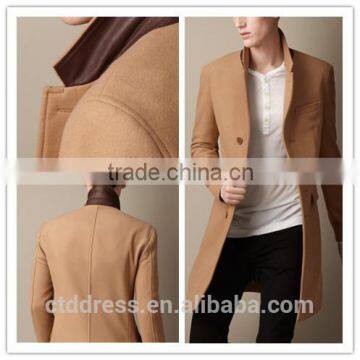 2014 new style camel casmere custom made overcoat