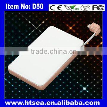 2015 best selling electronics Multi-function Accessory With Bulti-in Cable Mobile Power Bank 5000mah