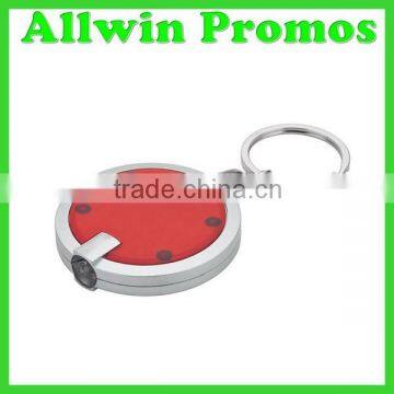 Promotional Plastic Round LED Key Chain photo-6