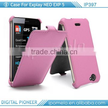 Promotion mobile phone leather case for Explay NEO EXP 5