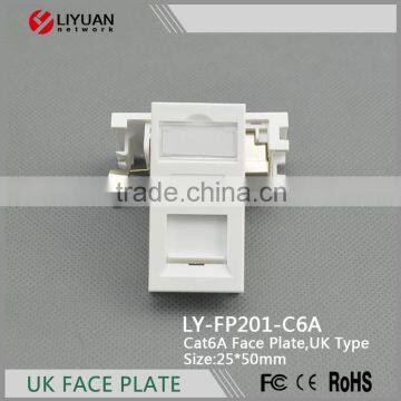 LY-FP201-C6A STP CAT6A RJ45 SOCKET WALL FACE PLATE