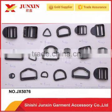 Factory wholesale buckle for bags black plastic buckle