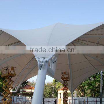 PTFE tension canopy and tensile fabric architecture roofing system