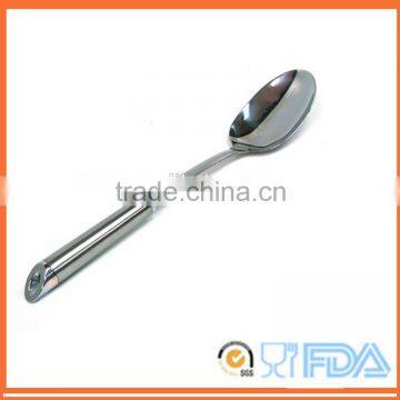 Stainless Steel Spoons/Long Handle Spoon/Dessert Spoon/Sauce Spoon With Round Handle