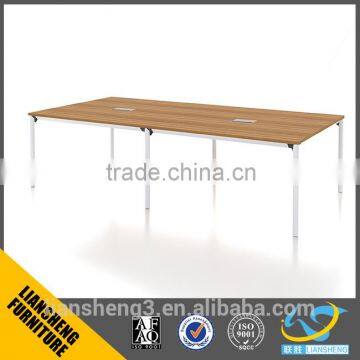 Simple design office MFC conference table with aluminium cross girder