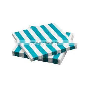 beautiful Eco-friendly square stripe party paper napkin