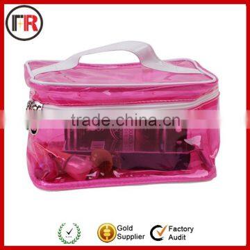 Environmental beautiful pvc cosmetic bag with printing