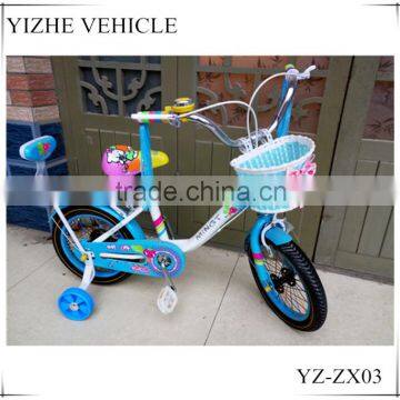 Blue Kid Bike With Back Seat/Girls baby cool bicycle wholesale price