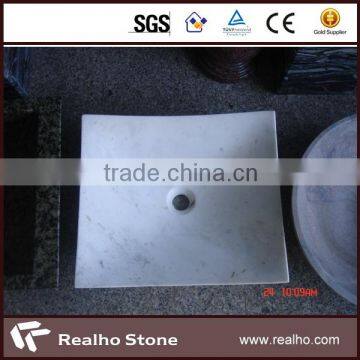 White Natural Stone Sink Bathroom Furnitures With Competitive Price photo-2