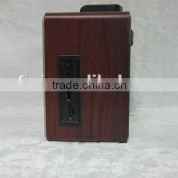 Hot Vintage Wood Portable Radio With Mp3 Player and Speaker photo-3