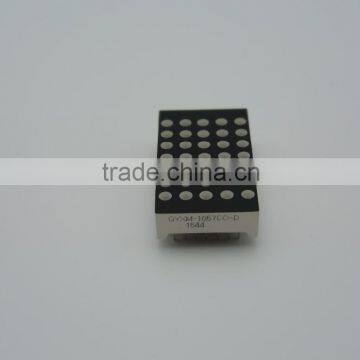 Rohs Compliant Amber Color 5*7 Dots 2.54mm Pitch LED Dot Matrix Display photo-3