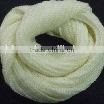 Cream Mohair Scarf