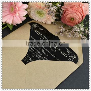 Acrylic Celebration Invitation Black Card For Wedding Favor