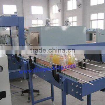 PE film shrinking packaging machine for beverage line