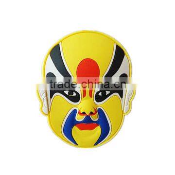 Chinese style make up custom PVC cheap custom glass fridge magnet