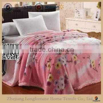 Manufactory walmart  china home textile king size mink blanket
