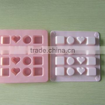 2015 new design Valentines' day silicone chocolate mold