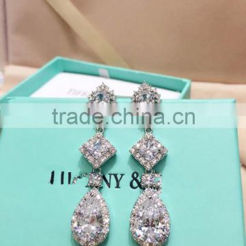 NEW bridal cz earrings