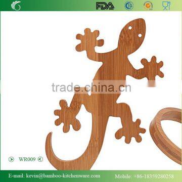 WR009/Factory Direct Bamboo Wine Rack Handmade Wood Bottle Wine Holder Novelty Display Wine Bottle Holder photo-2