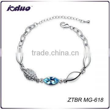 Fashion Colorful Horse Eye Blue Crystal Bracelets