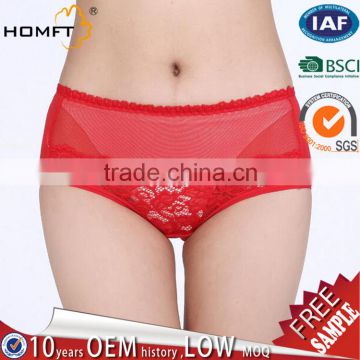 New Modal Lady Transparent Sexy Embroidery Design Underwear