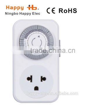 Indoor 24-Hour Mechanical Outlet Timer, Daily Settings