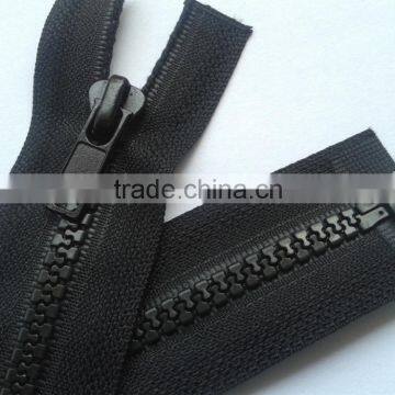 black 5# Resin Zippers, Open-end, Auto lock, Black Color