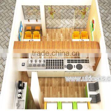 Saudi Arabia Self Frozen Yogurt Shop Furniture, Retail Frozen Yogurt Shop, Frozen Yogurt Kiosk Design for Sale