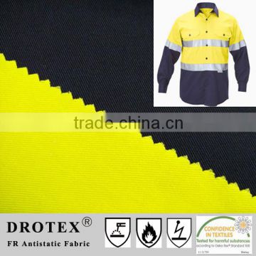 180gsm, 220gsm Cotton Anti-UV Flame Resistant Fluorescent Drill Fabric