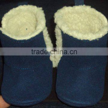 Fur Leather Baby Shoes