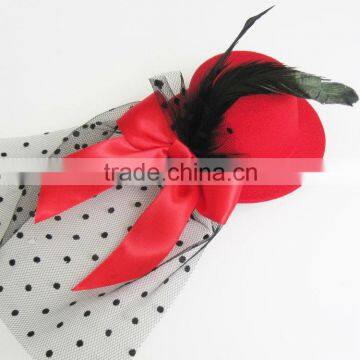 MYLOVE 5 colors rose lace hat fedora hat feather hat MLXM015